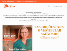 Tablet Screenshot of cecap.com.br