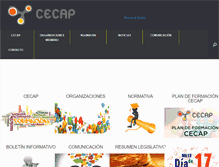 Tablet Screenshot of cecap.es