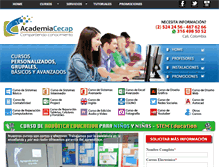 Tablet Screenshot of cecap.com.co